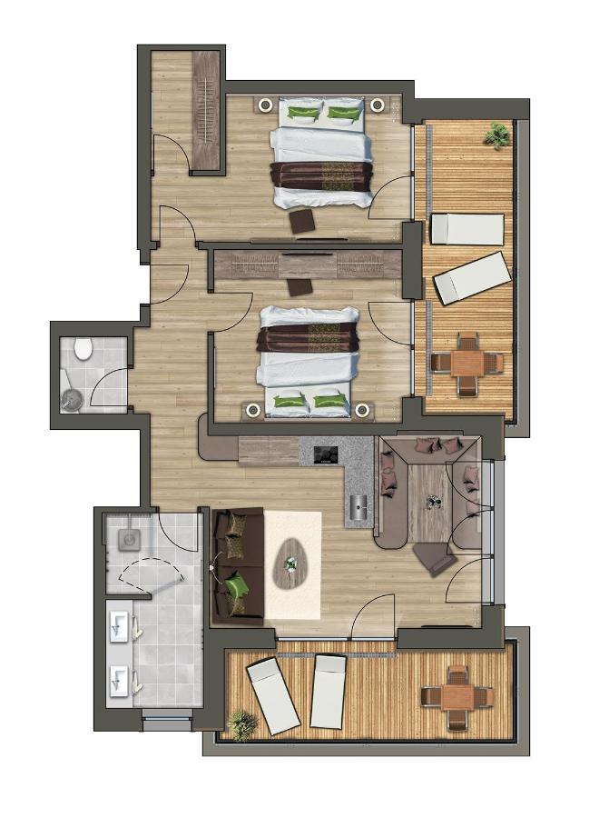 Apartmenthaus Wiesenhof Aschau Im Zillertal Bagian luar foto